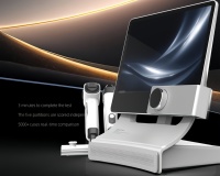 Máquina Analizadora de Cuero Cabelludo Inteligente T5 con IA, Pantalla HD de 15.6 Pulgadas, Escáner de Folículos Capilares con 4 Imágenes Espectrales para Salón