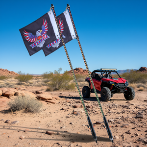 2 pièces de feux LED de 4 pieds, télécommande RF, étanches, RGB, effet de poursuite, pour UTV, ATV, tout-terrain, karts - Product Image 2