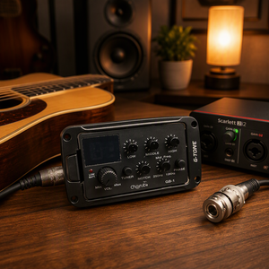 <span class=keywords><strong>Cherub</strong></span> GB-1 耐用三频段原声吉他拾音器，带调音器原声均衡器前置放大器 - Product Image 3