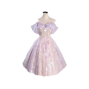 Vestido de Fiesta Elegante para Mujer, con Hombros Descubiertos, Brillante, para Invitadas de Boda, Vestidos Formales Cortos - Product Image 5