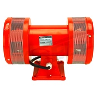 Sirène électrique JINMAN, couleur rouge, haut niveau sonore 160 dB, AC 110V/220V, alliage d'aluminium, alerte d'urgence MS-590