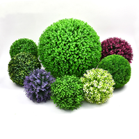 Réaliste Faux Topiaire Boule D'herbe Décoration Réaliste Artificielle Milan Plafond Pendentif Décoratif Fleurs Plantes