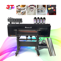 MODAO 3T Imprimante UV DTF 4 têtes 2400dpi Système de nettoyage automatique haute résolution pour les techniques de broderie sur les textiles