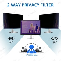 Filtre de confidentialité 2 voies 23,8 pouces 16:9 pour moniteur de bureau, anti-rayures, anti-reflets, anti-lumière bleue, protection d'écran anti-espionnage