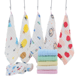 Serviette en gaze de coton Carlota pour bébé, 28x28cm, six couches, imprimée, pour enfants - Product Image 5