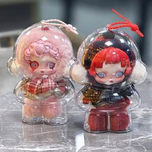 Étui de protection transparent POP Martt pour POP MARTT SKULLPANDA Winter Melody the Theatre Series, housse anti-poussière avec cordon en silicone - Product Image 2