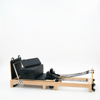 Lit et table de Pilates pliables en bois de chêne durable avec garantie de 3 ans - Équipement d'exercice portable pour la maison
