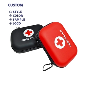 Trousse de premiers soins portable de luxe Sunborn, compacte, avec fermeture éclair, en tissu EVA durable, pour les voyages, les activités de plein air, organisateur médical spécial - Product Image 1