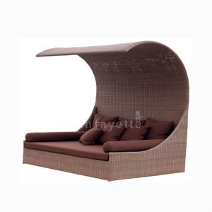 كرسي استلقاء خارجي كلاسيكي من الخيزران، أثاث خارجي، كرسي استرخاء لحمام السباحة - Product Image 1