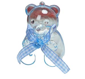 Boîte <span class=keywords><strong>de</strong></span> dragées en plastique en forme d'ours en peluche avec ruban, boîte <span class=keywords><strong>de</strong></span> bonbons Ourson, emballage pour mariage, baptême, fête <span class=keywords><strong>de</strong></span> naissance, décoration <span class=keywords><strong>de</strong></span> fête - Product Image 1