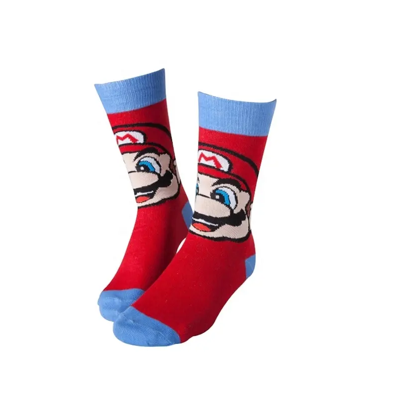 RL-B943 mario chaussettes super mario chaussettes sans latex chaussettes