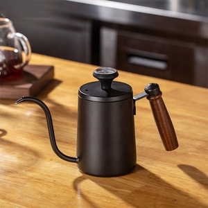 Cafetera de goteo de acero inoxidable 304 con revestimiento de Teflón, con graduaciones, para uso doméstico y comercial, tipo nariz de tiburón - Product Image 4