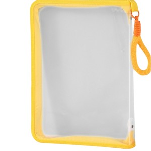 A4 Transparent Zipper <b>File</b> Bag Nylon Waterproof Student Document Organizer Exam Paper Textbook <b>Storage</b> Case Cartoon Design - Product Image 5