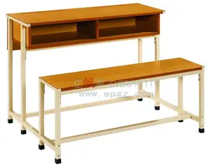 Classroom Furniture Student Double Seats Desk and Chair Table Bench for School