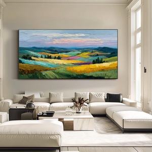 Pintura al Óleo de Paisaje Tradicional, Escena Colorida, Arte de Pared en Lienzo Hecho a Mano para Decoración de Apartamentos Urbanos, Hoteles y Salas de Estar - Product Image 2