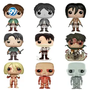 Attaque sur Titan Levi 235 # Eren #20 Mikasa #21 #23 #233 #239 #1170 #1169 figurine en vinyle modèle jouets pour enfants cadeaux