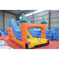 Toboggan aquatique gonflable commercial en PVC durable pour enfants et adultes, 18 pieds, MOQ 1 pièce