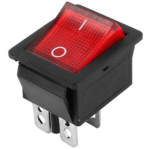 สวิตช์โยก 16A 250VAC 20A 125VAC KCD4 ไฟ LED สีแดง แสดงสถานะเปิด-ปิด - Product Image 1
