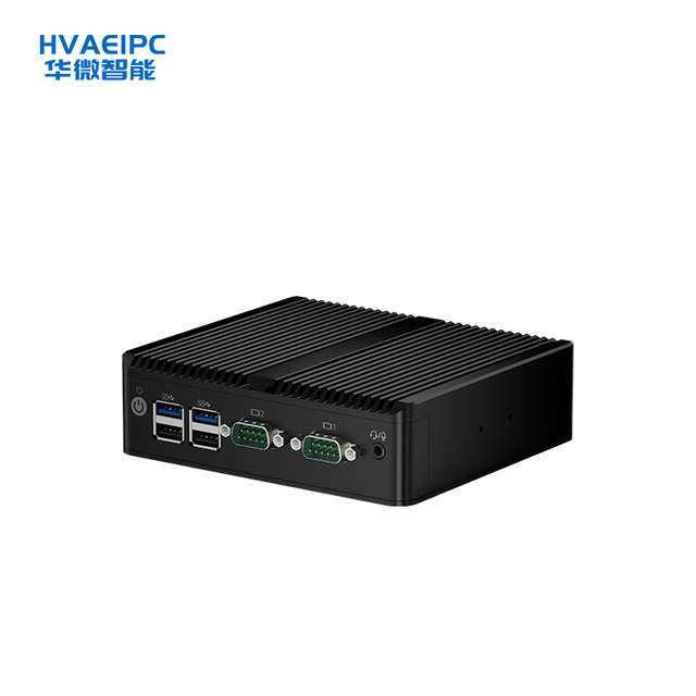HW-N260 Industrial Fanless Mini PC Intel J4125/J1900/N2840/J6412 2LAN 2COM RS232/485 VGA HDMI WOL