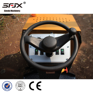 รถบดถนนแบบสั่นสะเทือนสองลูกกลิ้ง SFJX Xinsda Machinery สีเหลือง พร้อมระบบไฮดรอลิก - Product Image 6