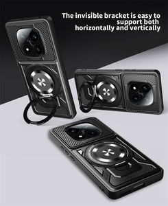 Étui de protection magnétique rotatif de luxe pour <span class=keywords><strong>Redmi</strong></span> <span class=keywords><strong>Note</strong></span> 15 14 Pro Plus K90 Pro Max 15 15C A5 TPU+PC Anti-chute - Product Image 3