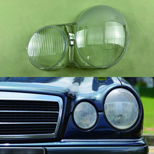Pour <span class=keywords><strong>mercedes</strong></span>-<span class=keywords><strong>benz</strong></span> classe E <span class=keywords><strong>W210</strong></span> <span class=keywords><strong>E200</strong></span> E220 1995-2001 couvercle de phare avant Transparent PC abat-jour phare coque lentille plexiglas - Product Image 1