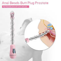 Perles d'exercice anales intelligentes - Rechargeables par USB, 12 modes de vibration et silicone flexible pour la stimulation de la prostate