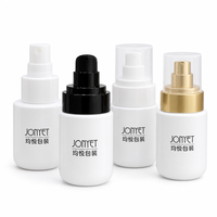 Flacon pompe vide en PET blanc de 50 ml pour lotion, crème contour des yeux, emballage cosmétique format voyage OEM pour marque de beauté à marque privée