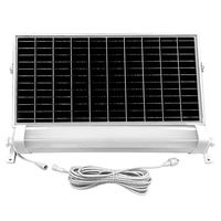 Lampe solaire à LED pour l'extérieur, IP65, avec capteur de lumière, 2600 lumens, pour entrepôt, gare routière, hangar, cour