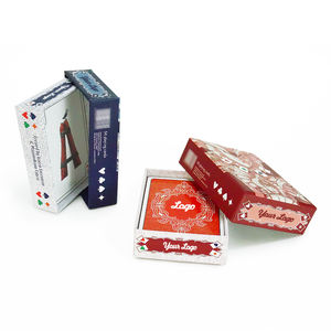 Custom <b>Personalized</b> Poker-Style Tarot Playing Cards Gold Gilt Edges Waterproof Available Black Blue Custom Logo Option - Product Image 6