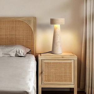 La lampe <span class=keywords><strong>de</strong></span> table rétro en pierre jaune, style <span class=keywords><strong>phare</strong></span>, crée une ambiance médiévale japonaise dans le salon, la chambre, le bureau et - Product Image 3