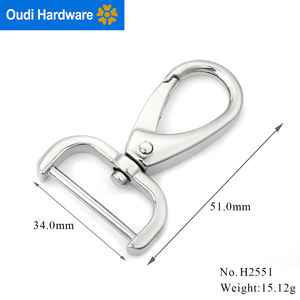 Экологичные аксессуары из цинкового сплава, <span class=keywords><strong>D</strong></span>-кольцо, плечевой ремень, защелкивающийся крюк - Product Image 3