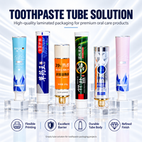 Tubes de dentifrice en aluminium et plastique laminé, vides, 50 ml, avec bouchon à vis, impression UV, logo personnalisé, emballage pour soins bucco-dentaires