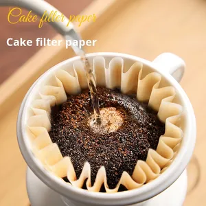 185mm pha cà phê đóng hộp lọc bán buôn tùy chỉnh dùng một lần giỏ cà phê Bộ lọc 1-4 cup Trắng lọc cà phê - Product Image 2