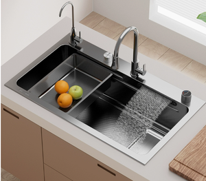 Farmhouse <b>Kitchen</b> Sink Stainless Steel <b>Apron</b> Front Double Bowl Deep Basin - Product Image 4