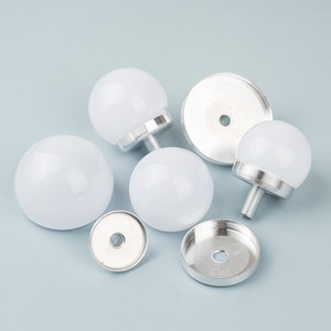 Composant de boîtier d'ampoule LED en gros d'usine, <span class=keywords><strong>abat</strong></span>-<span class=keywords><strong>jour</strong></span> en PC avec base en aluminium pour éclairage de miroir, publicité, pièce d'éclairage DIY - Product Image 2