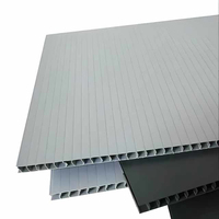 Plaques alvéolaires en polypropylène coloré PP 4x8, panneaux ondulés en plastique Corex Danpla