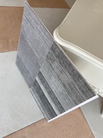 Azulejo de revestimiento de grafito, azulejos de techo de pvc con efecto moderno, 250mm, gris