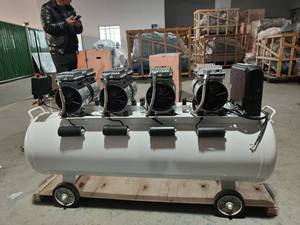 One/Double/Triple Cylinder Oil-Free Air-<b>Cooled</b> AC Power Portable Low Noise Industrial Piston Portable Air Compres - Product Image 1