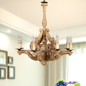 Vendita calda americano retrò sala da pranzo soggiorno camera da letto antico lampadario <span class=keywords><strong>in</strong></span> <span class=keywords><strong>legno</strong></span> massello - Product Image 6