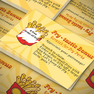 บัตรขูดรางวัลพิมพ์ดิจิทัล ขายส่ง กระดาษขูดลายดึงโชคดี ตัวอย่างดีไซน์ รับรางวัลสำหรับยุโรป - Product Image 1