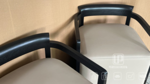 Sillón Updecors de Diseño Italiano con Estructura Metálica, Sillón de Salón con Tapicería de Tela, Juego de Sillones de Aluminio para Salón - Product Image 6