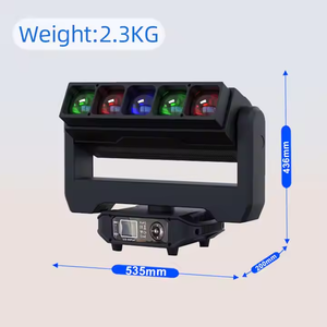 Espectáculo <span class=keywords><strong>de</strong></span> escenario DJ fiesta disco concierto 5X60W LED pixel cabeza móvil haz <span class=keywords><strong>de</strong></span> luz barra zoom lavado estroboscópico para club <span class=keywords><strong>de</strong></span> música - Product Image 4