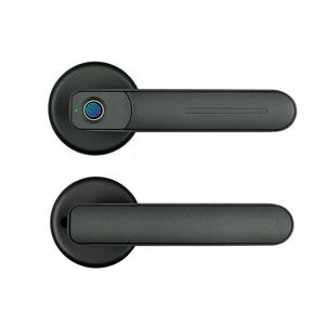 एकल संभाल फिंगरप्रिंट तरल प्रदर्शन ताला फिंगरप्रिंट/यांत्रिक कुंजी के साथ अनलॉक आवाज शीघ्र स्मार्ट deadbolt दरवाज़ा बंद - Product Image 1