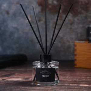 Diffuseur de parfum d'ambiance liquide Aikun de luxe personnalisé, écologique, noir, pour hôtel, marque privée, 120 ml, diffuseur à bâtonnets aromatiques - Product Image 1