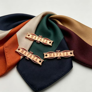 Etiquetas Metálicas de Marca con Logotipo Personalizado de Alta Calidad, Forma Rectangular 3D, Corte Láser, Grabado en Relieve, Troquelado, para Prendas de Vestir - Product Image 1