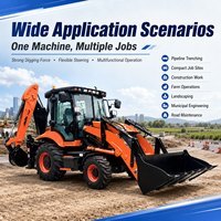 Langzeitpartner Gesucht: LOGWAY Baggerlader mit Hoher und Niedriger Geschwindigkeit, Starker Grabkraft für Landwirtschaftliche Arbeiten