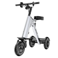 Tricycle électrique pliable à 3 roues, batterie au lithium, alliage d'aluminium léger, scooter à 3 roues, tricycle électrique