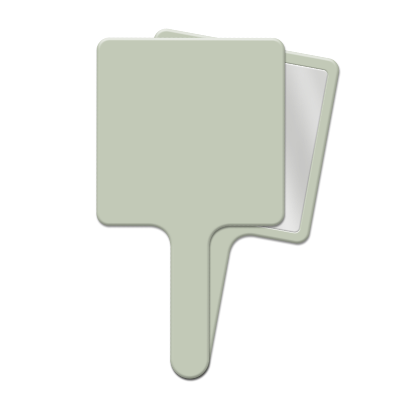 กระจกแต่งหน้าผีเสื้อสีชมพู