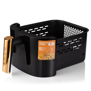 Nouvelle Friteuse à Air Intelligente en Acier Inoxydable au Design Moderne, à Double Tiroir (Haut et Bas) avec Fenêtre Carrée, Grande Taille, pour Usage Domestique, Alimentation Électrique - Product Image 5